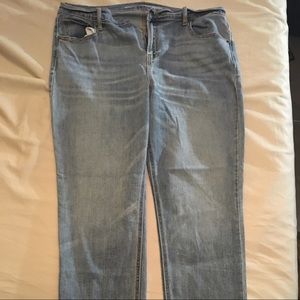 Old Navy Light Wash Perfect Straight Jeans